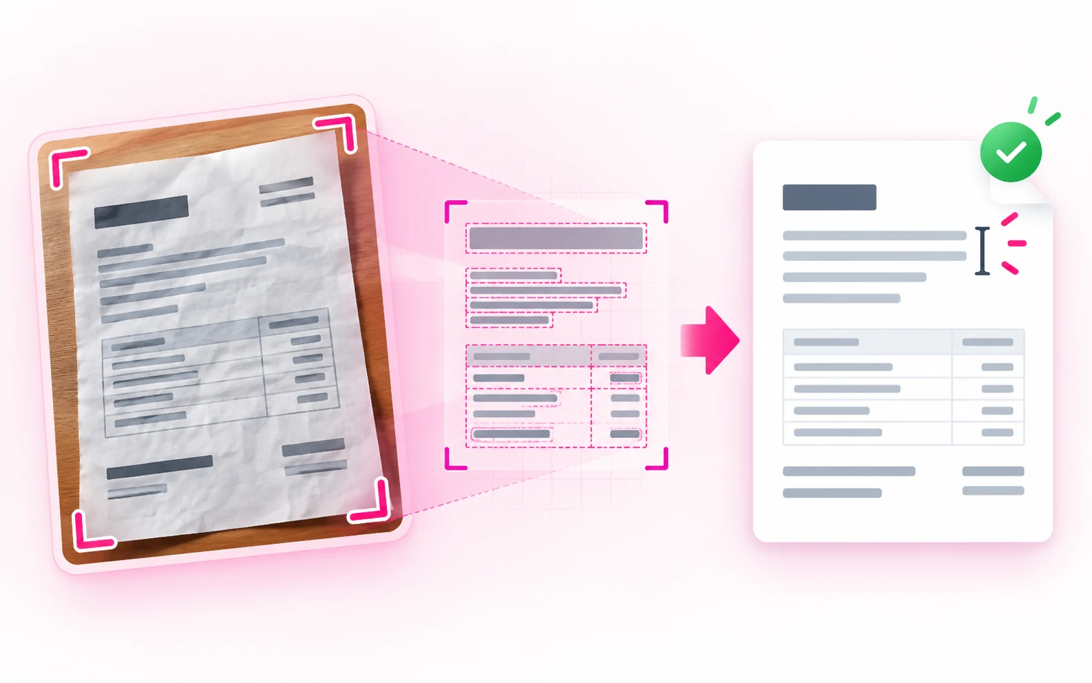 OCR scanning a photographed document and turning it into editable text